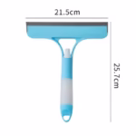 Racleta de Curatare 3 in 1, Flippy, Multifunctional, Pentru Casa si Masina, Pulverizator de Spray, Racleta din Silicon si Burete, 21.5 x 25.7 cm, Albastru - imagine 6