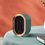 Radiator mini Incalzitor, Flippy, Element de Incalzire PTC, Putere 1200 W, Radiator cu termostat reglabil, 19.5 x 12.5 x 12.5 cm, 800 g, Verde - imagine 2