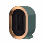 Radiator mini Incalzitor, Flippy, Element de Incalzire PTC, Putere 1200 W, Radiator cu termostat reglabil, 19.5 x 12.5 x 12.5 cm, 800 g, Verde