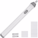Radiera Electrica, Flippy, pentru Schite si Arta, Grosime Varf 3 mm/5 mm, Baterii 2 x AA (neincluse), din ABS, Alb