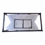 Cos de Rufe, Flippy, 1 Cos, Cadru de Otel Inoxidabil, 97 x 44 x 57 cm, Negru - imagine 6
