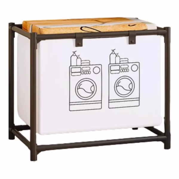 raft-cos-depozitare-haine-murdare-flippy-pentru-baie-1-cos-cadru-de-otel-inoxidabil-97-x-44-x-57-cm-main-67af0ba7b81e2 Cos de Rufe, Flippy, 1 Cos, Cadru de Otel Inoxidabil, 97 x 44 x 57 cm, Negru - imagine 1