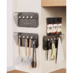 Raft de Depozitare cu Carlig, Flippy, Pentru Chei, Bijuterii, 20.3 x 4.6 x 10.3 cm, Gri - imagine 4