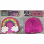 Suport pentru Pahar, Flippy, Model Curcubeu, din PVC, 18.5 x 18.5 cm, Rezistent la Caldura, Multicolor - imagine 2