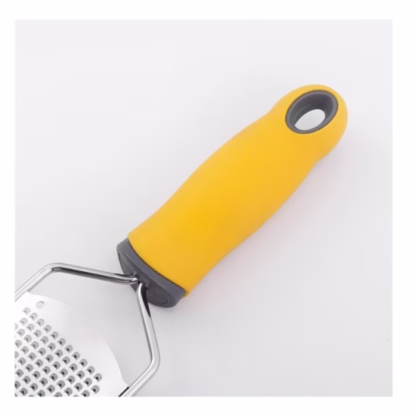 Razatoare manuala Flippy, perie inclusa, Inox, usor de utilizat, 31x6.7 cm, Galben - imagine 3