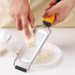 Razatoare manuala Flippy, perie inclusa, Inox, usor de utilizat, 31x6.7 cm, Galben - imagine 8