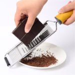 Razatoare multifunctionala Flippy, Inox, 4 tipuri de lame, usor de manevrat, maner din ABS ergonomic,33 x 8.6 cm, periuta curatare inclusa, Lame interschimbabile, Argintiu - imagine 6