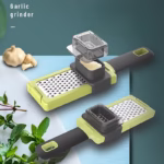 Razatoare Multifunctionala, Flippy, pentru Ustuoi, Branza, Cascaval, 20.3 x 5.8 x 3.3 cm, Verde/Gri - imagine 4