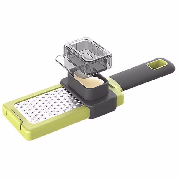Razatoare Multifunctionala, Flippy, pentru Ustuoi, Branza, Cascaval, 20.3 x 5.8 x 3.3 cm, Verde/Gri - imagine 7