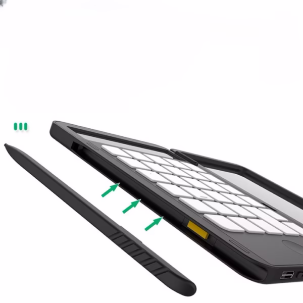 Calculator de Mana Reincarcabil cu Tabla de Scris, Flippy, Calculator Portabil, Ecran LCD, Afisaj cu 12 Cifre, Ecran de 15 cm, Culoare Negru - imagine 3