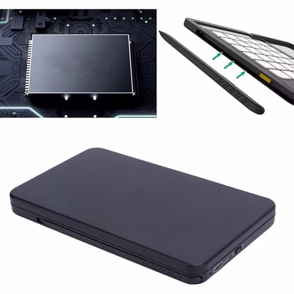 Calculator de Mana Reincarcabil cu Tabla de Scris, Flippy, Calculator Portabil, Ecran LCD, Afisaj cu 12 Cifre, Ecran de 15 cm, Culoare Negru - imagine 7