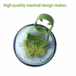 Recipient de Depozitare Avocado 5in1, Flippy, Etans, pentru Frigider, din Plastic, Dispozitiv de Taiat, Curatat, Feliat, 15x4.5x7 cm, Gri - imagine 9