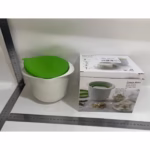 Recipient pentru Preparat Branza, Flippy, Capac de Silicon, Cheese Maker din Plastic, Strecuratoare, 17x14.5x12.8 cm, Verde - imagine 2