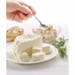 Recipient pentru Preparat Branza, Flippy, Capac de Silicon, Cheese Maker din Plastic, Strecuratoare, 17x14.5x12.8 cm, Verde - imagine 6