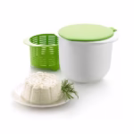 Recipient pentru Preparat Branza, Flippy, Capac de Silicon, Cheese Maker din Plastic, Strecuratoare, 17x14.5x12.8 cm, Verde - imagine 13