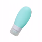 Recipient Portabil din Silicon Elegant de Voiaj, Sticla de Calatorie, Flippy, Potrivita pentru Lotiune, Sampon si Alte Lichide, Anti-scurgere, cu Posibilitate de Reumplere, Capacitate 90mL, Verde - imagine 3
