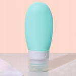 Recipient Portabil din Silicon Elegant de Voiaj, Sticla de Calatorie, Flippy, Potrivita pentru Lotiune, Sampon si Alte Lichide, Anti-scurgere, cu Posibilitate de Reumplere, Capacitate 90mL, Verde - imagine 4