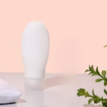 Recipient Portabil din Silicon Elegant de Voiaj, Sticla de Calatorie, Flippy, Potrivita pentru Lotiune, Sampon si Alte Lichide, Anti-scurgere, cu Posibilitate de Reumplere, Capacitate 90mL, Alb - imagine 3