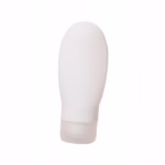 Recipient Portabil din Silicon Elegant de Voiaj, Sticla de Calatorie, Flippy, Potrivita pentru Lotiune, Sampon si Alte Lichide, Anti-scurgere, cu Posibilitate de Reumplere, Capacitate 90mL, Alb - imagine 4