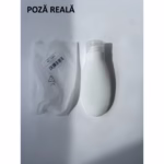 Recipient Portabil din Silicon Elegant de Voiaj, Sticla de Calatorie, Flippy, Potrivita pentru Lotiune, Sampon si Alte Lichide, Anti-scurgere, cu Posibilitate de Reumplere, Capacitate 90mL, Alb - imagine 5
