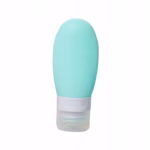Recipient Portabil din Silicon Elegant de Voiaj, Sticla de Calatorie, Flippy, Potrivita pentru Lotiune, Sampon si Alte Lichide, Anti-scurgere, cu Posibilitate de Reumplere, Capacitate 90mL, Verde