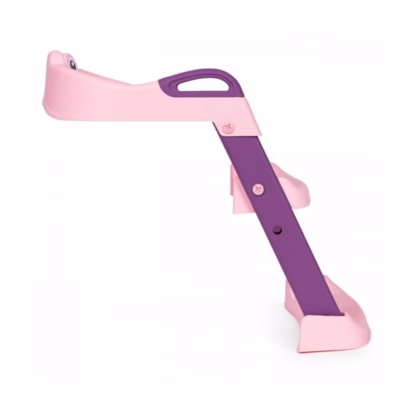 Reductor si Scaunel Inaltator WC, Flippy, pentru Copii 1 - 7 Ani, 2 Trepte Reglabile, Pliabil, Colac Moale, cu Spatar si Manere, Inaltime 54/58 cm x 39.5 x 35 cm, din Plastic+PVC, Roz/Mov - imagine 3