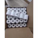 Role de hartie TERMICA, Flippy, Set 5 bucati, Role de hartie pentru Casa de Marcat, POS, latime 80 mm, Lungime 48 metri, Diametru interior 25 mm, Diametru exterior 76 mm - imagine 3