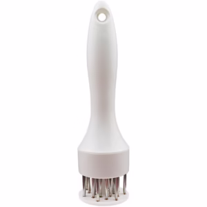 Ustensila pentru fragezit carnea, cu 21 de tije ascutite din inox 304, 20 cm, alb