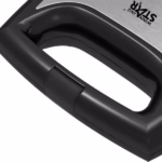 Sandwich Maker Flippy, 24 x 23.5 cm, cu forme de triunghi si patrat, Cablu 80 cm, Material Interior Antiaderent, Inoxidabil, Maner Izolat Termic, 750W, 220 V, gri - imagine 2