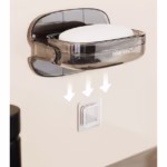 Savoniera cu Suport 2 in 1, Flippy, Pentru Perete sau Blat, PET, Scurgere Optima, GriTransparent - imagine 3