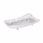 Savoniera din Plastic Flippy, 11 x 8 cm, cu Scurgere Apa, Design Modern, Transparent - imagine 7