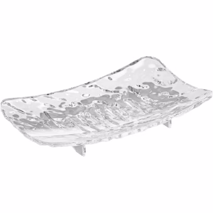 Savoniera din Plastic Flippy, 15 x 9 cm, cu Scurgere Apa, Design Modern, Transparent