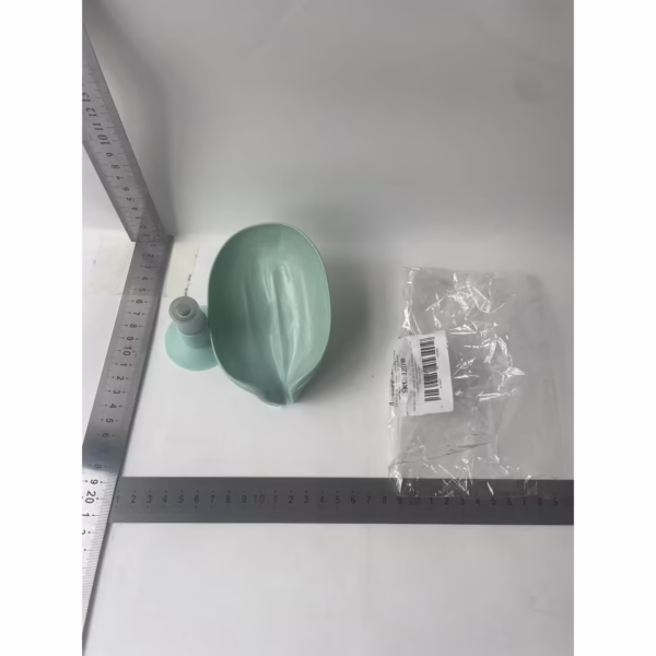 Savoniera Flippy, cu scurgere, pentru sapun, cu ventuza, material ABS, 13 x 8.5 x 10.5 cm, albastru - imagine 8