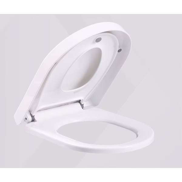 Capac de Toaleta cu Reductie 2 in 1, Flippy, pentru Copii si Adulti, Coborare Lenta si Silentioasa, Instalare Usoara, din PP5 , in Forma de U Patrat, Alb - imagine 5