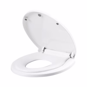 Capac de Toaleta cu Reductie 2 in 1, Flippy, pentru Copii si Adulti, Coborare Lenta si Silentioasa, Instalare Usoara, din PP5 , in Forma de U Patrat, Alb