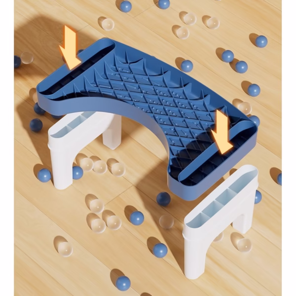 Scaunel WC, Flippy, Tratament Impotriva Hemoroizilor si Constipatiei, Scaun Inaltator WC Copii, Suport Picioare WC, Taburet Inaltator Pozitia Corecta Ghemuit Pe WC, Plastic Rezistent, 17x22x38 cm, Albastru - imagine 5