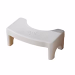 Scaunel WC, Flippy, Tratament Impotriva Hemoroizilor si Constipatiei, Scaun Inaltator WC Copii, Suport Picioare WC, Taburet Inaltator Pozitia Corecta Ghemuit Pe WC, Plastic Rezistent, 17x22x38 cm, Alb