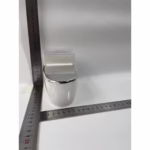 Scrumiera creativa Flippy, Forma de Toaleta, Capac Argintiu, Material ABS si Otel Inoxidabil, 12.5 x 9.8 x 8.4 cm, Fixare prin Lipire sau De Sine Statator, pentru Baie, Camera, Bucatarie, Balcon, Argintiu - imagine 7