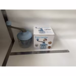 Mixer Manual, Flippy, pentru Oua Smantana Frisca Aluat, Maner Plastic, Usor de Utilizat si Depozitat, Bol Transparent, 24.5 x 11.5 cm Albastru - imagine 2