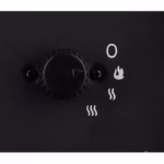 Semineu electric Flippy, 1500W, cu efect de flacara, 25 x 16 x 25 cm, negru - imagine 5