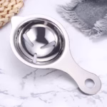 Separator de oua, separa albusul de galbenus, inox, usor de folosit, 14x7.5 cm, argintiu - imagine 4