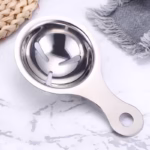 Separator de oua, separa albusul de galbenus, inox, usor de folosit, 14x7.5 cm, argintiu - imagine 5