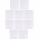 Set 10 Placi Tapet 3D, Flippy, 35 x 38 cm, Grosime 3 mm, din Polietilena, Model Caramida, Suprafata acoperita 1.33 mp, Alb - imagine 6