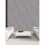 Set 10 Placi Tapet 3D, Flippy, 70 x 70 cm, Grosime 3 mm, din Rasina, Tip Placi de Lemn, Suprafata Acoperita 4.9 mp, Gri - imagine 3