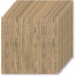Set 10 Placi Tapet 3D, Flippy, 70 x 70 cm, Grosime 3 mm, din Rasina, Tip Placi de Lemn, Suprafata Acoperita 4.9 mp, Maro Deschis - imagine 2