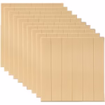Set 10 Placi Tapet 3D, Flippy, 70 x 70 cm, Grosime 3 mm, din Rasina, Tip Placi de Lemn, Suprafata Acoperita 4.9 mp, Crem Deschis - imagine 4