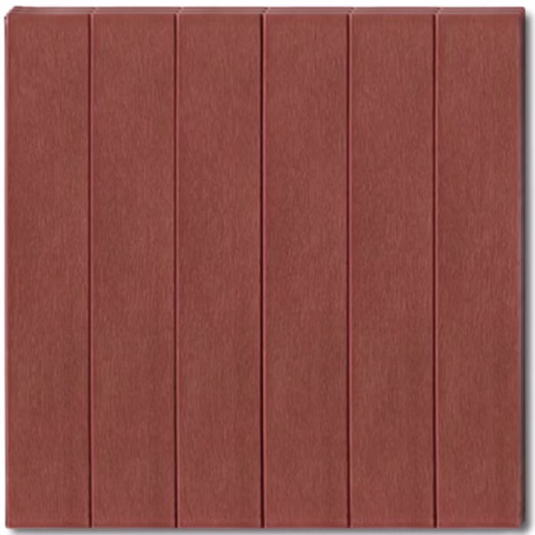 Set 10 Placi Tapet 3D, Flippy, 70 x 70 cm, Grosime 3 mm, din Rasina, Tip Placi de Lemn, Suprafata Acoperita 4.9 mp, Caramiziu - imagine 3