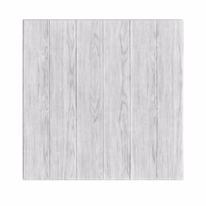 Set 10 Placi Tapet 3D, Flippy, 70 x 70 cm, Grosime 3 mm, din Rasina, Tip Placi de Lemn, Suprafata Acoperita 4.9 mp, Gri Deschis