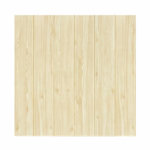 Set 10 Placi Tapet 3D, Flippy, 70 x 70 cm, Grosime 3 mm, din Rasina, Tip Placi de Lemn, Suprafata Acoperita 4.9 mp, Crem
