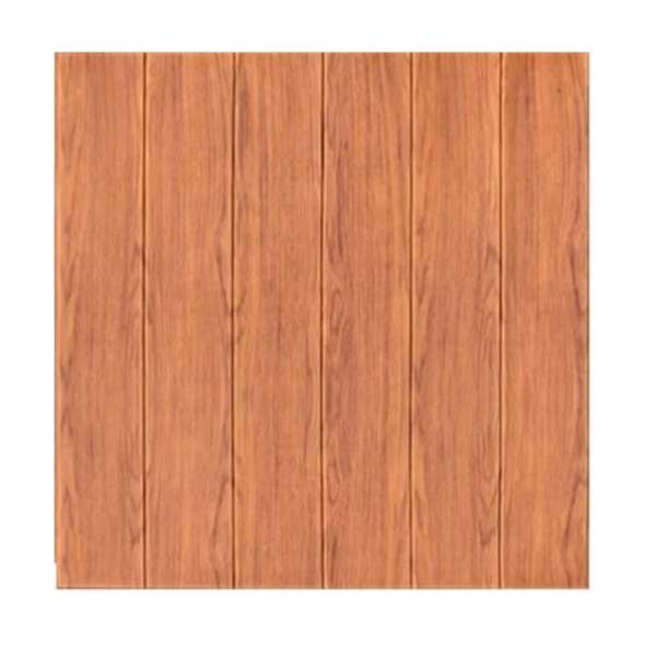 Set 10 Placi Tapet 3D, Flippy, 70 x 70 cm, Grosime 3 mm, din Rasina, Tip Placi de Lemn, Suprafata Acoperita 4.9 mp, Maro Roscat - imagine 1